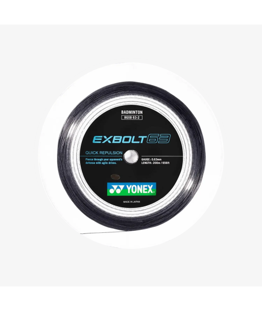 Yonex Exbolt 63 200m Badminton String (Black) d'Europe débarque