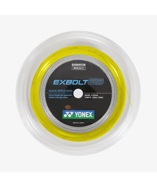 Yonex Exbolt 63 200m Badminton String (Yellow) d'Europe débarque