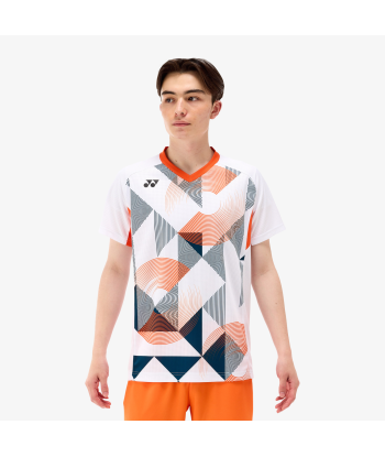 Yonex Men's Game Shirts 10576 (White) rembourrage situé sous