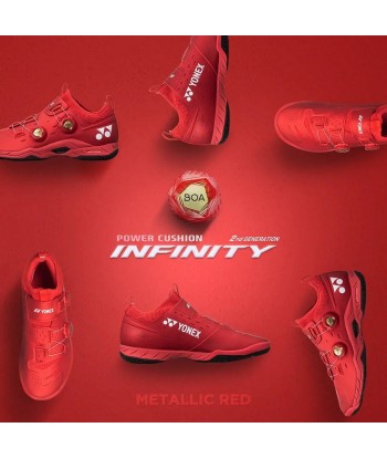 Yonex Power Cushion Infinity Metallic Red Men's Shoe pas cheres