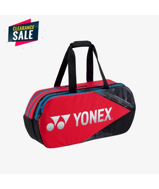 Yonex BA92231 (Tango Red) 6pk Pro Tournament Badminton Tennis Racket Bag français