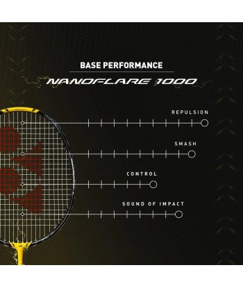 Yonex Nanoflare 1000 Game (Lightning Yellow) Pre-Strung Pour