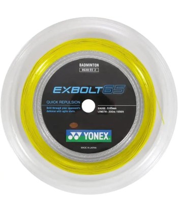 Yonex Exbolt 65 200m Badminton String (Yellow) français