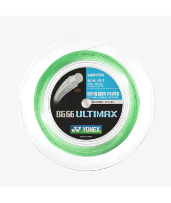 Yonex BG 66 Ultimax 200m Badminton String (Pastel Green) soldes