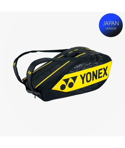 Yonex Badminton Tennis Racket 6pk Bag BAG92202R (Lightning Yellow) de pas cher