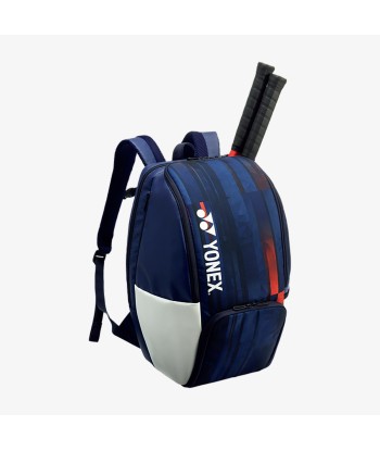 Yonex BAG12PALDWNR (White / Navy / Red) Pro Badminton Tennis Racket Backpack Véritable concentré