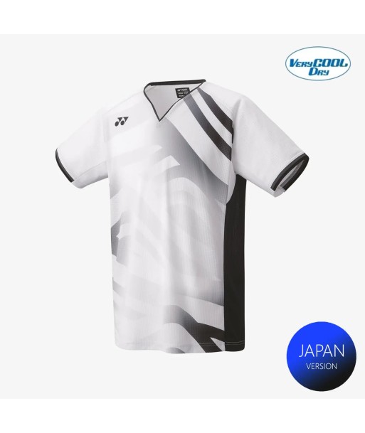 Yonex Men's Crew Neck Tournament Shirt 10566W (White) Les magasins à Paris et en Île-de-France