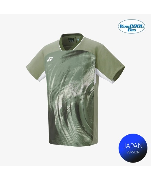 Yonex Men's Crew Neck Tournament Shirt 10568LOL (Light Olive) outlet