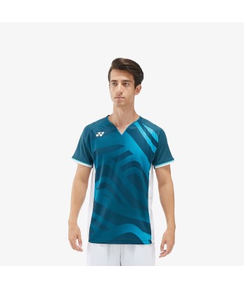 Yonex Men's Crew Neck Tournament Shirt 10566NSK (Night Sky) les muscles