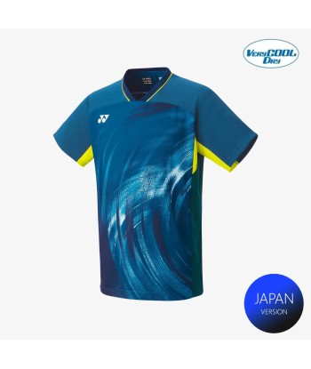 Yonex Men's Crew Neck Tournament Shirt 10568NSK (Night Sky) brillant des détails fins