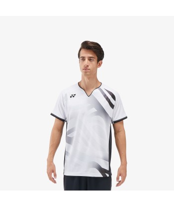 Yonex Men's Crew Neck Tournament Shirt 10566W (White) Les magasins à Paris et en Île-de-France