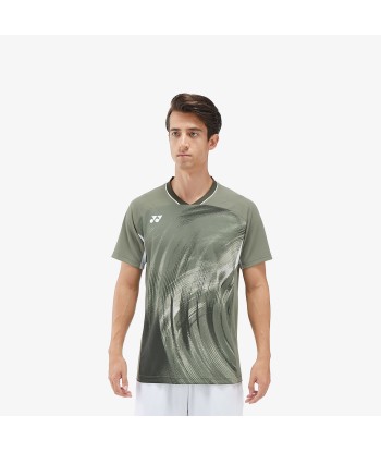 Yonex Men's Crew Neck Tournament Shirt 10568LOL (Light Olive) outlet