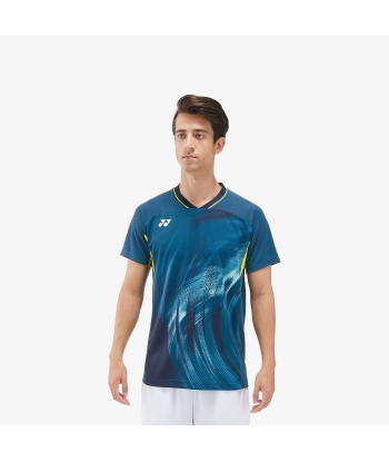 Yonex Men's Crew Neck Tournament Shirt 10568NSK (Night Sky) brillant des détails fins