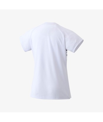 Yonex Women's Crew Neck Tournament Shirt 20771W (White) Dans la société mordern