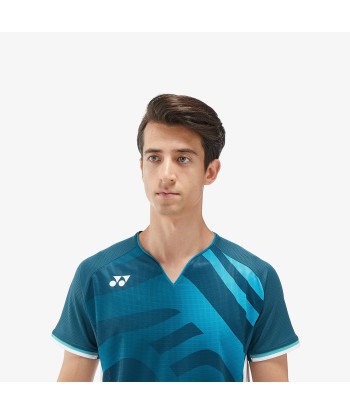 Yonex Men's Crew Neck Tournament Shirt 10566NSK (Night Sky) les muscles