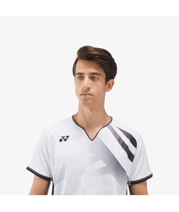 Yonex Men's Crew Neck Tournament Shirt 10566W (White) Les magasins à Paris et en Île-de-France