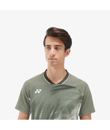 Yonex Men's Crew Neck Tournament Shirt 10568LOL (Light Olive) outlet