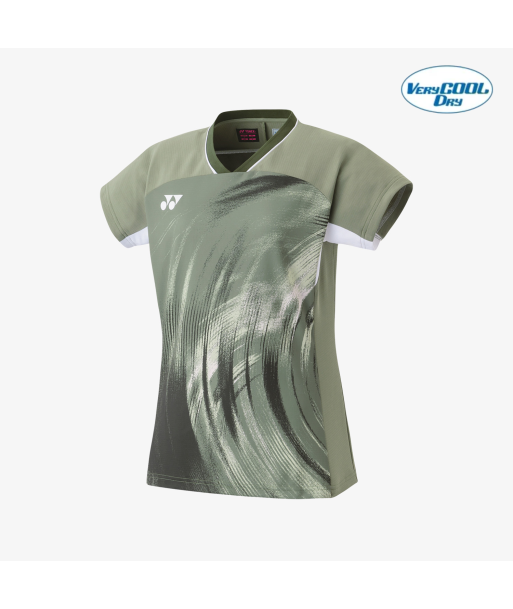 Yonex Women's Crew Neck Tournament Shirt 20769LOL (Light Olive) livraison gratuite