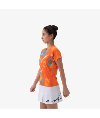 Yonex Women's Crew Neck Tournament Shirt 20771BOR (Bright Orange) pas cher 