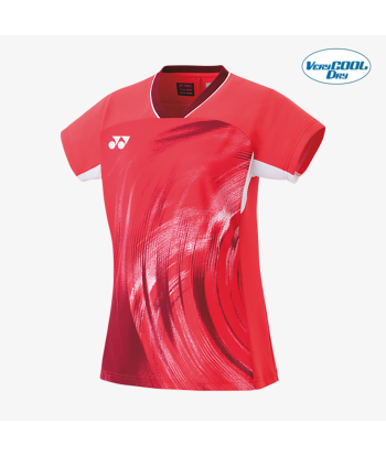 Yonex Women's Crew Neck Tournament Shirt 20769PR (Pearl Red) Le MVP de beaucoup