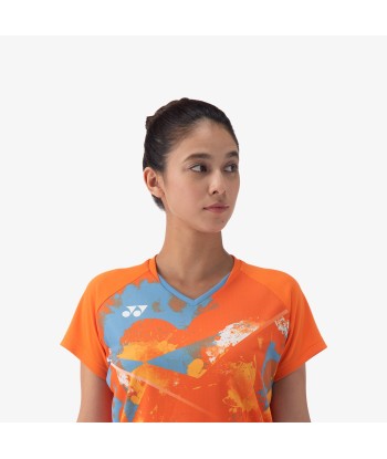 Yonex Women's Crew Neck Tournament Shirt 20771BOR (Bright Orange) pas cher 