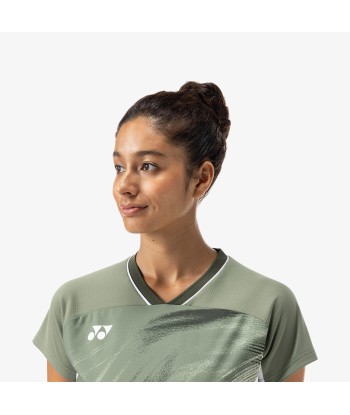 Yonex Women's Crew Neck Tournament Shirt 20769LOL (Light Olive) livraison gratuite