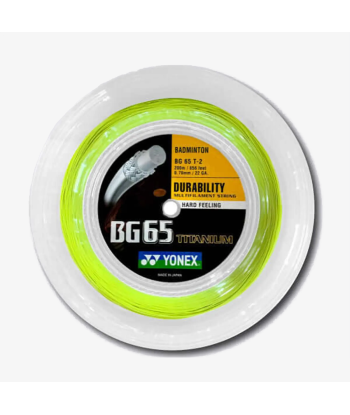 Yonex BG 65 Ti 200m Badminton String (Lemon Yellow) vente chaude votre 