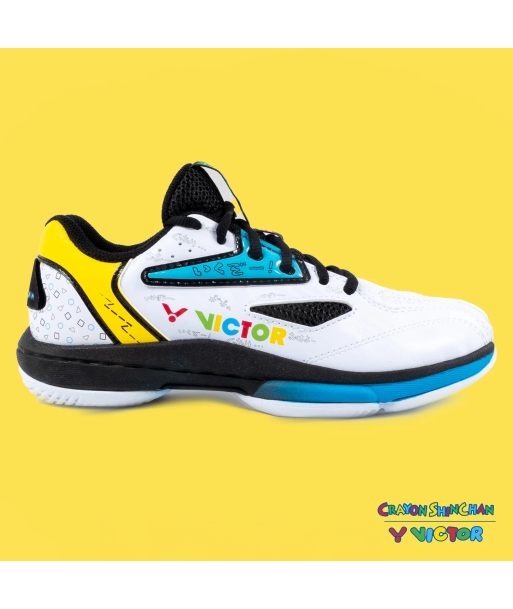 Victor x Crayon Shin Chan Junior Court Shoes A39JRCS AC (White/Black) votre restaurant rapide dans 