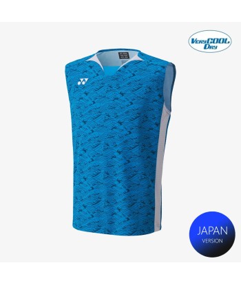 Yonex Men's Very Cool Dry Sleeveless Tournament Shirts 10614 (Blue) 50% de réduction en Octobre 2024