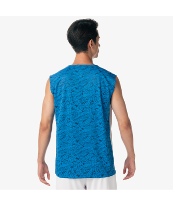 Yonex Men's Very Cool Dry Sleeveless Tournament Shirts 10614 (Blue) 50% de réduction en Octobre 2024