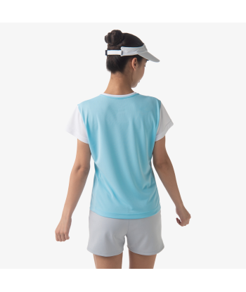 Yonex Women's Crew Neck Tournament Shirts 20738 (Aqua Blue) pas cheres