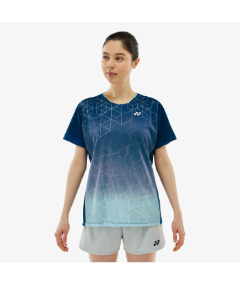 Yonex Women's Crew Neck Tournament Shirts 20814 (Dark Navy) d'Europe débarque