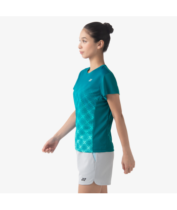 Yonex Women's Crew Neck Tournament Shirts 20738 (Teal Blue) la livraison gratuite