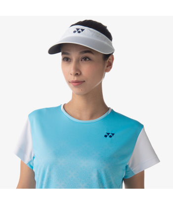 Yonex Women's Crew Neck Tournament Shirts 20738 (Aqua Blue) pas cheres