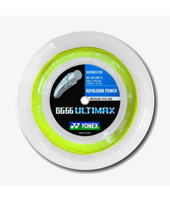 Yonex BG 66 Ultimax 200m Badminton String (Yellow) basket pas cher