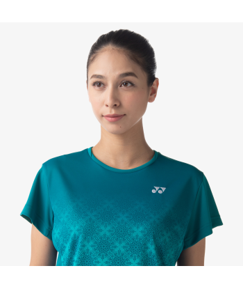 Yonex Women's Crew Neck Tournament Shirts 20738 (Teal Blue) la livraison gratuite