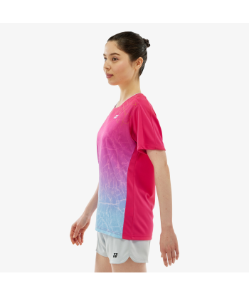 Yonex Women's Crew Neck Tournament Shirts 20814 (Bright Pink) de technologie