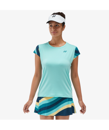 Yonex Women's Crew Neck Shirt 20754 (Cyan) de la marque