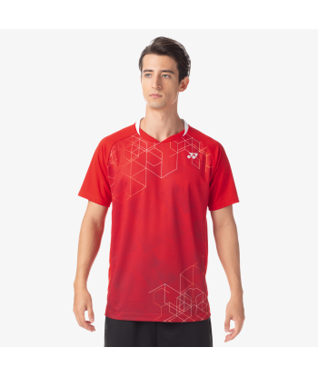 Yonex Men's Crew Neck Shirt 10602 (Sunset Red) en linge