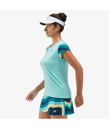 Yonex Women's Crew Neck Shirt 20754 (Cyan) de la marque