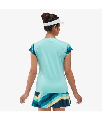 Yonex Women's Crew Neck Shirt 20754 (Cyan) de la marque