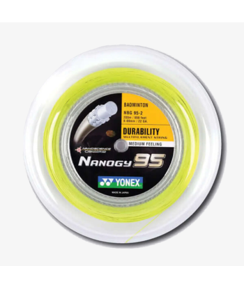 Yonex Nanogy 95 200m Badminton String (Flash Yellow) Par le système avancé 