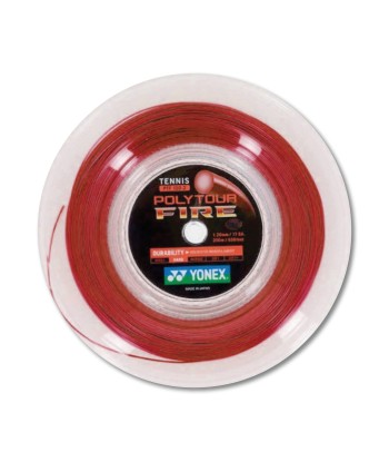 Yonex Polytour Fire 120 / 17 200m Tennis String Reel (Red) la livraison gratuite