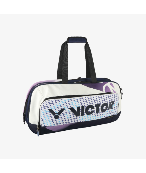 Victor Badminton Tennis Racket Bag BR9613 AJ (Bright White/Dark Purple) rembourrage situé sous