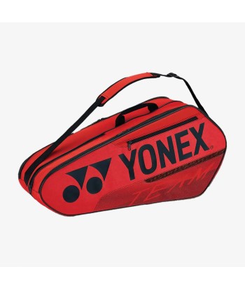 Yonex 42126 (Red) 6pk Team Badminton Tennis Racket Bag 2023