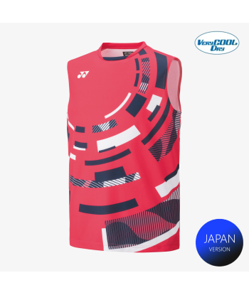 Yonex Men's Sleeveless Game Shirts 10579 (Geranium Pink) suggérées chez