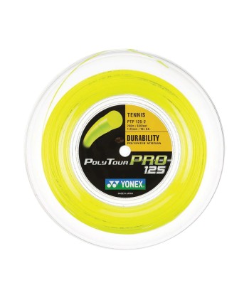 Yonex Polytour Pro 115 / 18 200m Tennis String Reel (Yellow) Voir les baskets