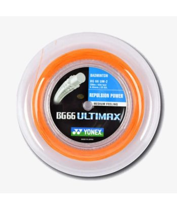 Yonex BG 66 Ultimax 200m Badminton String (Orange) shop