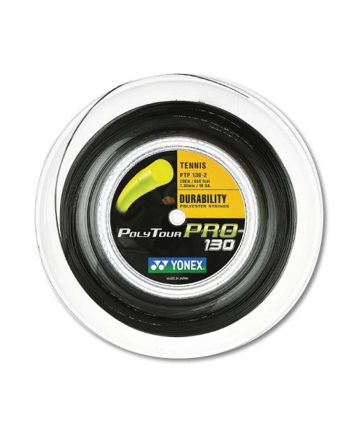 Yonex Polytour Pro 130 / 16 200m Tennis String Reel (Graphite) pour bénéficier 