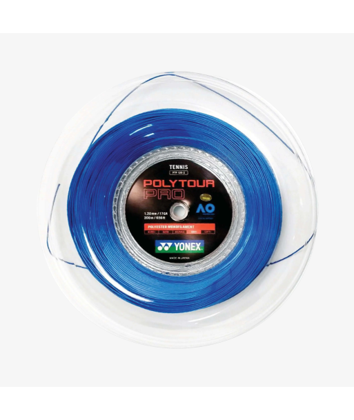 Yonex Polytour Pro 120 / 17 200m Tennis String Reel (Blue) Livraison rapide